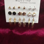 Antique Silver Toned Vine Design Jhumkas