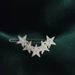 Crystal Star Hair Slide Bobby Pin Celestial Constellation Hair Clip for Women and Girls