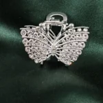 Silver Butterfly Hair Claw Clip