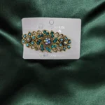 Hongxin Vintage Floral Hair Barrette Antique Gold